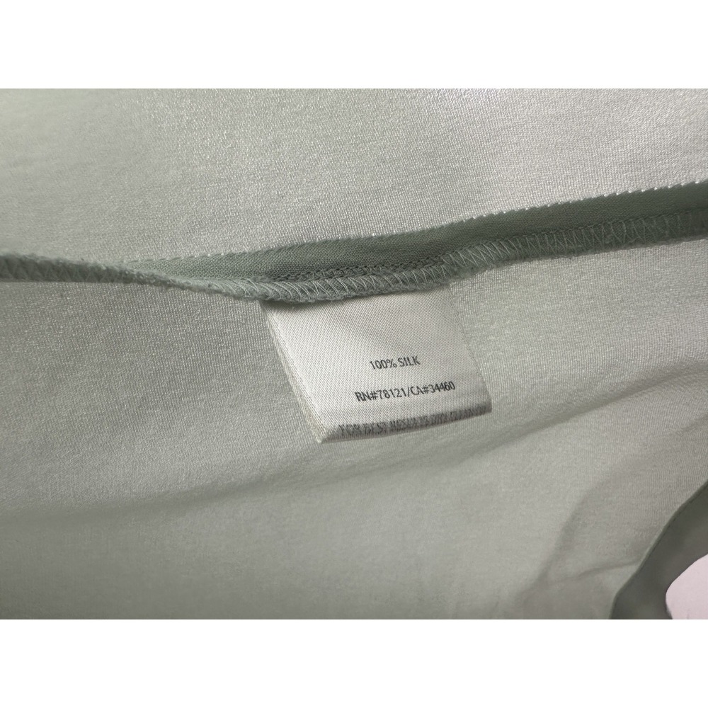 Eileen Fisher 100% Silk Button Front Blouse Size XL Minimalist Luxe Top *Flawed - Picture 5 of 16
